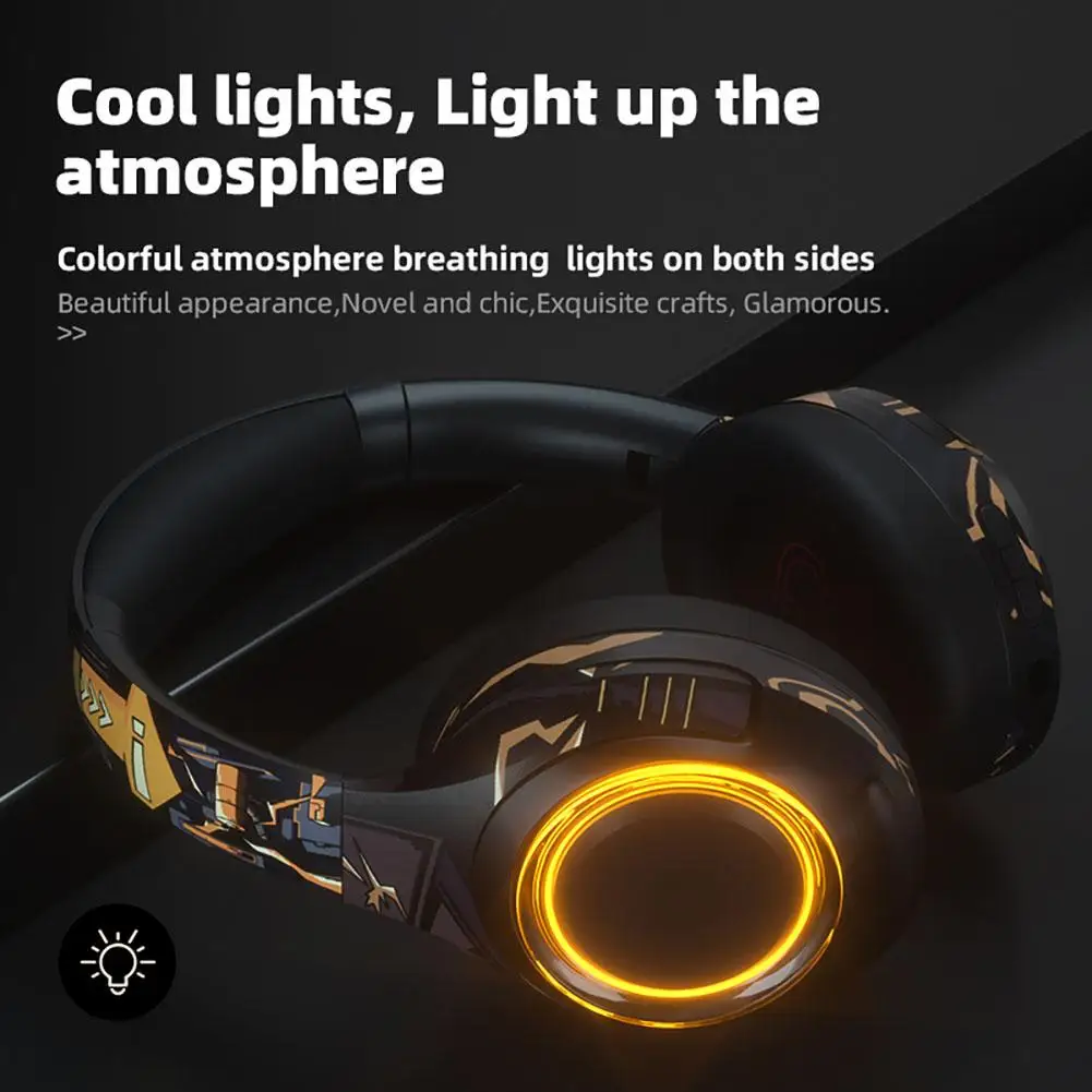 Беспроводные наушники Bluetooth 5 0 с креплением на голову игровая гарнитура