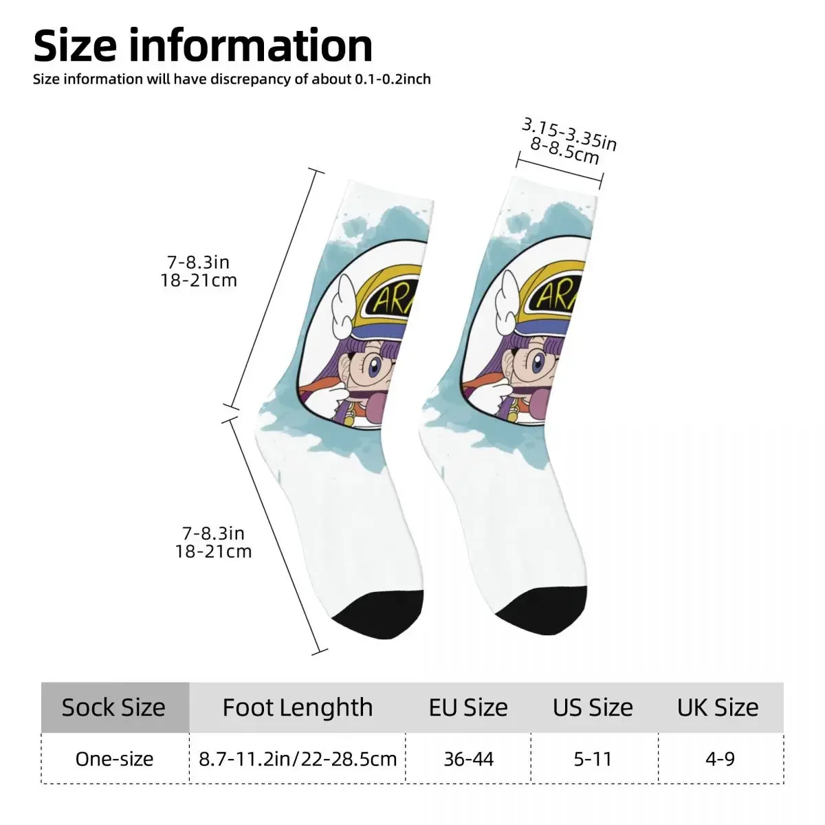 Осенне-зимние ретро носки унисекс Arale Нескользящие футбольные