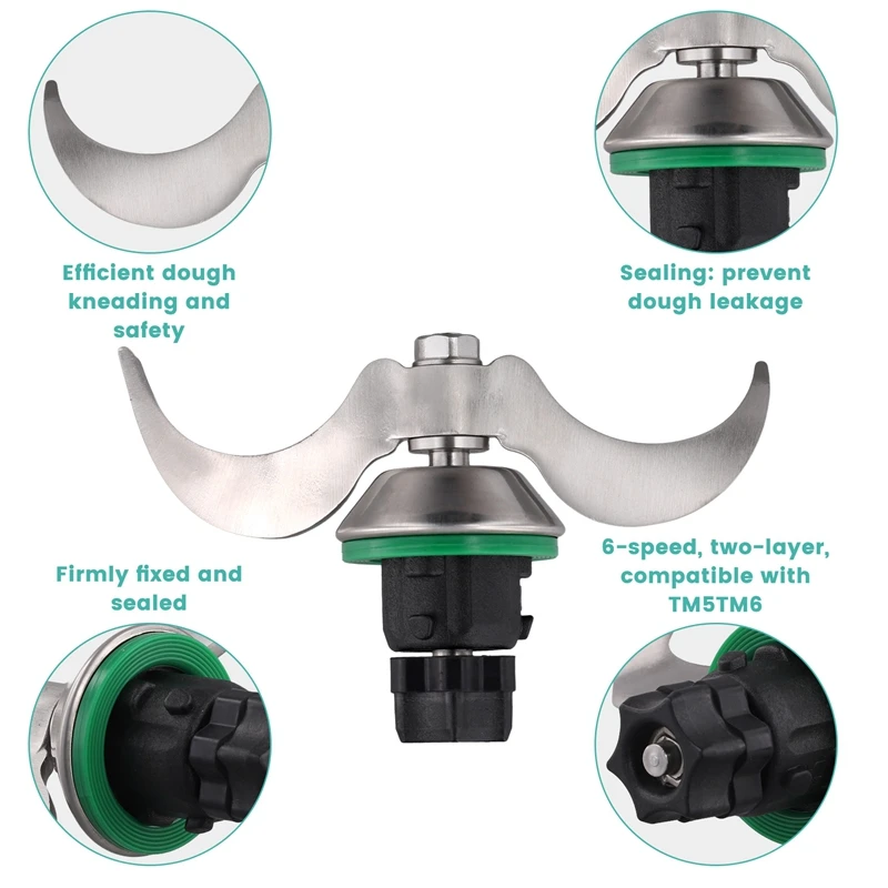 Нож для теста Thermomix сменные аксессуары ножей смешивания подходящие TM6 TM5 TMF нож