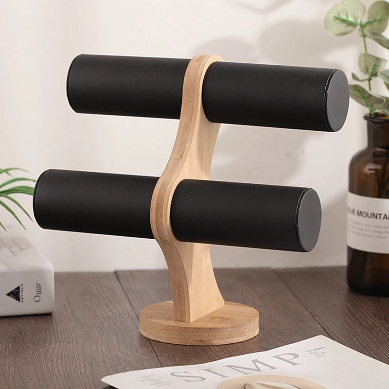 2 Tier Bracelet Show Stand Holder Jewelry Showcase Necklace Display Storage Watch Bangle Storage Rack