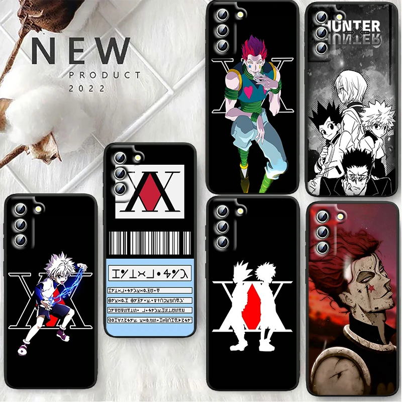 

Hot Anime HUNTER X Killua Hisoka Phone Case For Samsung S23 S22 S21 S20 S10 S8 Note 20 A9 A73 A71 A53 A33 Ultra Plus FE Black