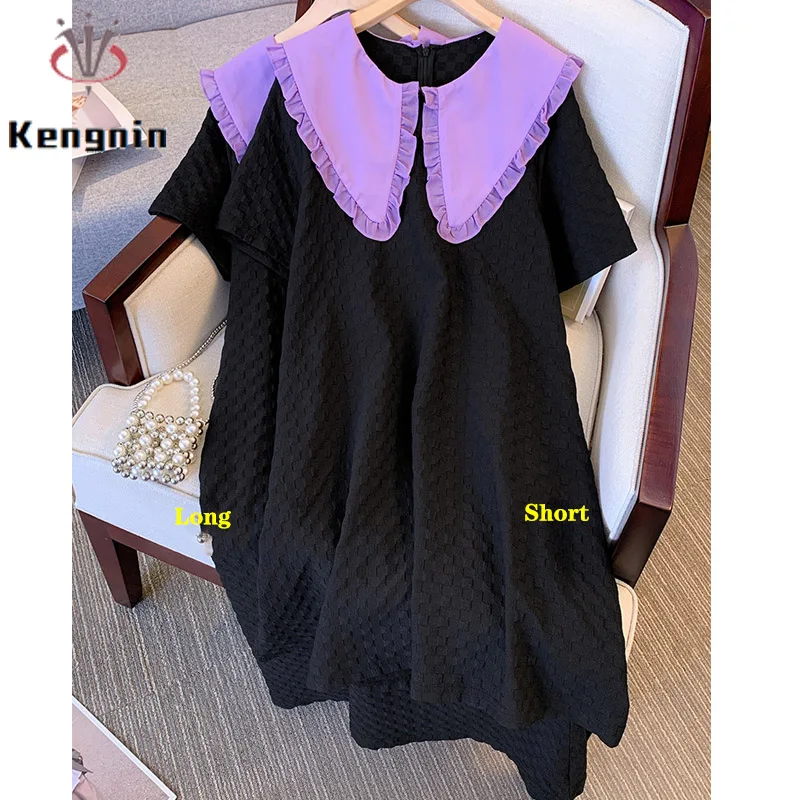 

Женское летнее платье с круглым вырезом, размеры до 4XL