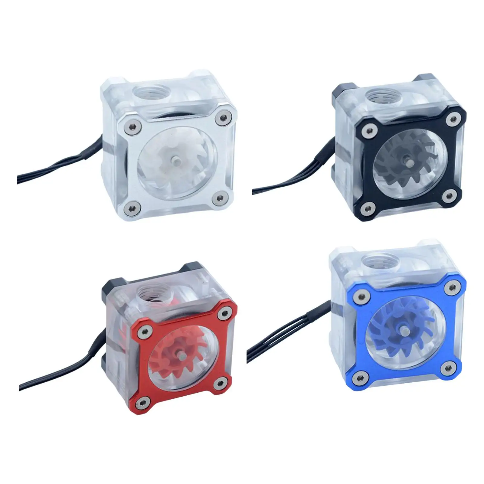

PC Water Cooling Flow Meter G1/4 Female Thread 5 V RGB Light Simple to Use ,Built-In Sealing Rings Pmma Acrylic Material