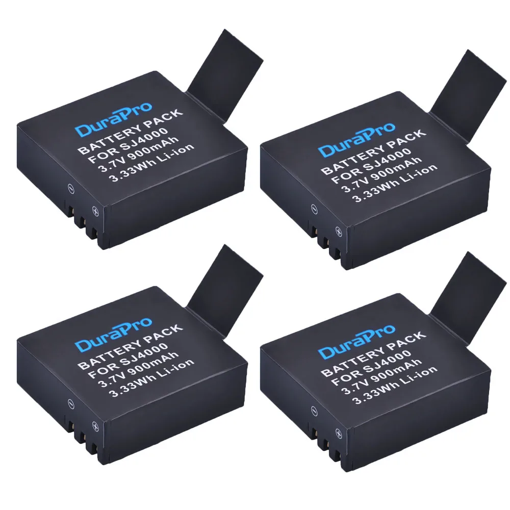 Аккумулятор SJ4000 900 мАч для SJCAM M10 SJ5000 EKEN H9 SOOCOO c30 SJ7000 EK5000 EK7000 Hawkeye Firefly 7S SJ8000 SJ9000