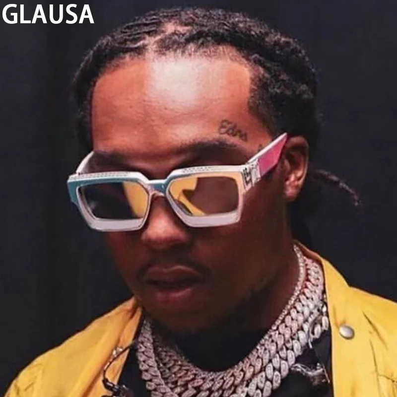 

Солнцезащитные очки в ретро стиле для мужчин и женщин, винтажные квадратные солнечные аксессуары в стиле стимпанк, 2023