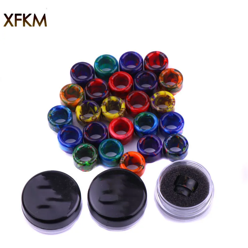 

NEW XFKM 810 Drip Tips Epoxy Resin Drip Tip Wide Bore Mouthpiece for Kennedy24 Battle Goon 528-A RDA Atomizers 1pcs Retail