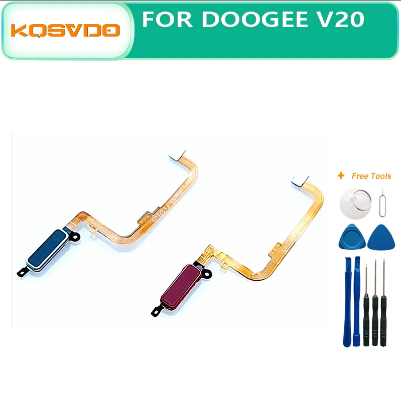 Фото Запчасти для кнопок Doogee V20, гибкий кабель для датчика отпечатков пальцев, FPC, фиксация, оригинал №1