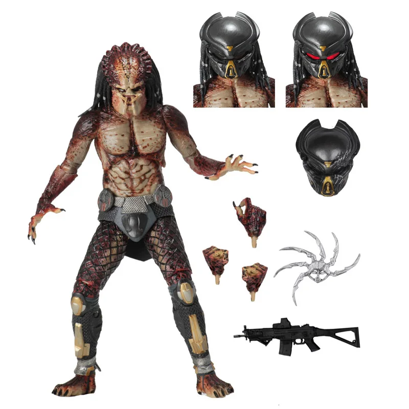 

Genuine NECA Predator 2018 Ultimate Fugitive messenger Iron Blood Deluxe Edition luminous Action figure model toys