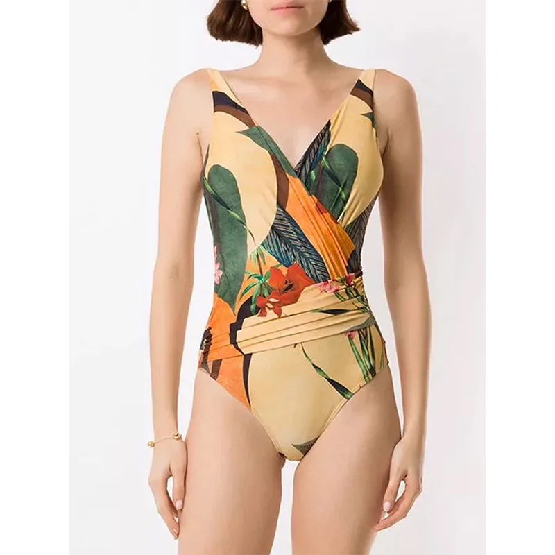 

Conservative Belly Concealing Slimming Backless Bodysuit Swimsuits Sexy Skirt Type Spa Swimwear High Waist Quick Dry Beach Skirt