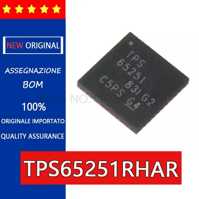 Новый и оригинальный TPS65251RHAR TPS65251 QFN40 VQFN40 регулятор напряжения IC чип, трехходовой синхронный понижающий преобразователь