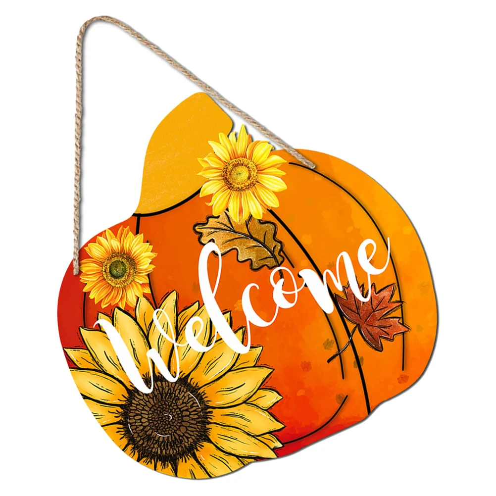 

Sign Thanksgiving Pendant Wooden Home Decor House Number Front Door Themed Hanging