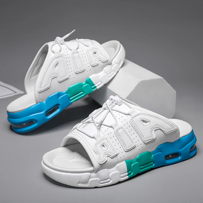 Шлепанцы большого размера летние трендовые мужские спортивные пляжные сандалии