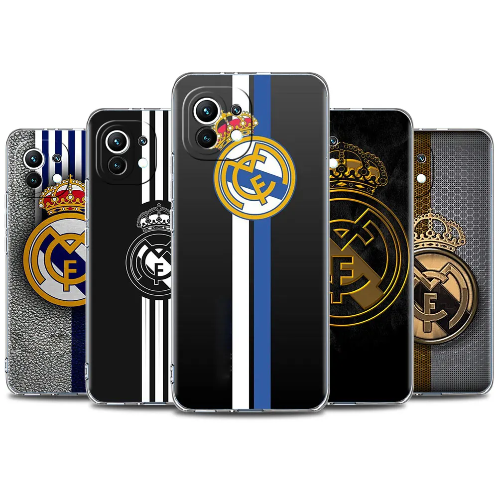 

Phone Case for Xiaomi Mi 11T 11 Lite 10T Pro 12 12x Silicone Note 11 CC9 cc9e 9S Cover Funda Coque R-Real M-Madrids Shell Caso