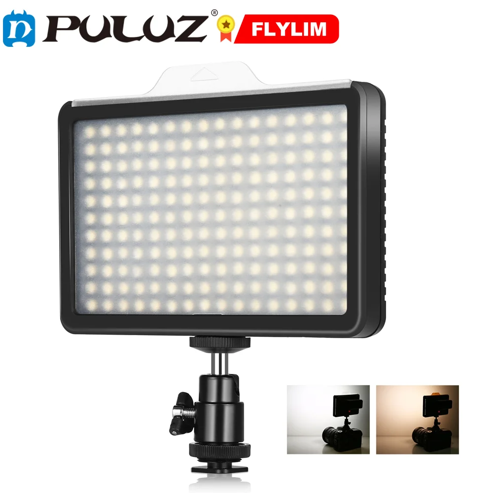 

PULUZ 176 LEDs 12W 3300-5600K Dimmable Studio Light Video & Photo Light