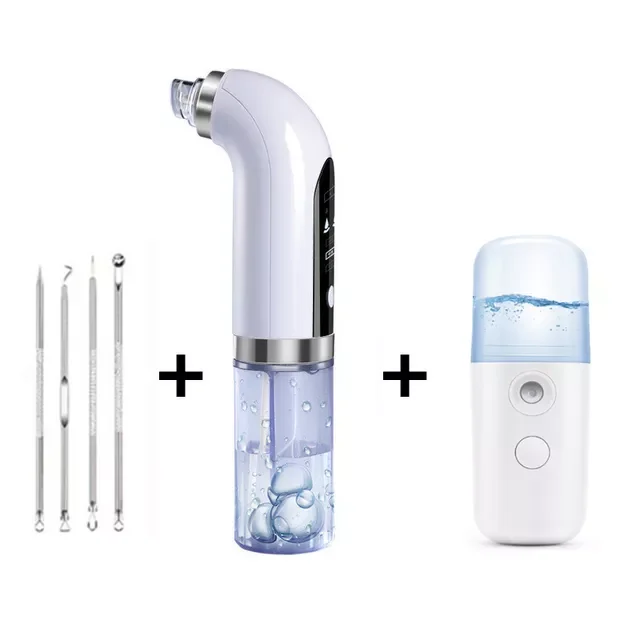 

NEW IN Remover Small Bubble Black Dot Acne Pimple Remover Tool Rechargeable Pore Clean Water Cycle Nose Face Vacuum Cleaner