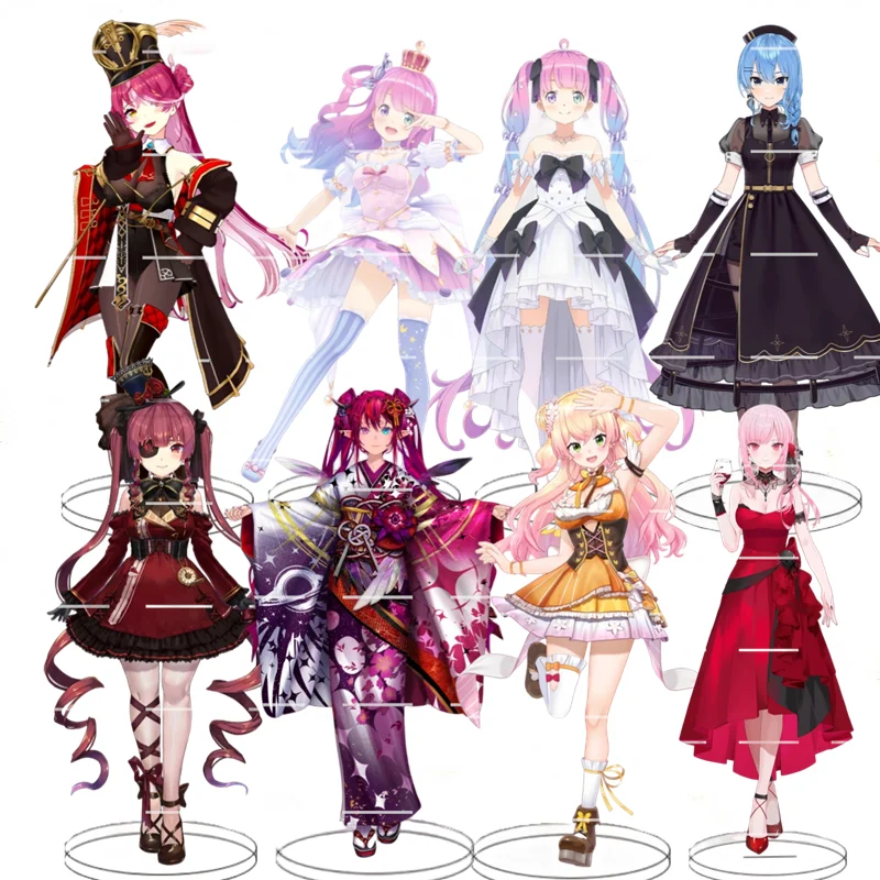 

Hololive Production Vtuber Acrylic Display Stand Model Office Desktop Decoration Ornaments Gift Couple Doll Collection Props