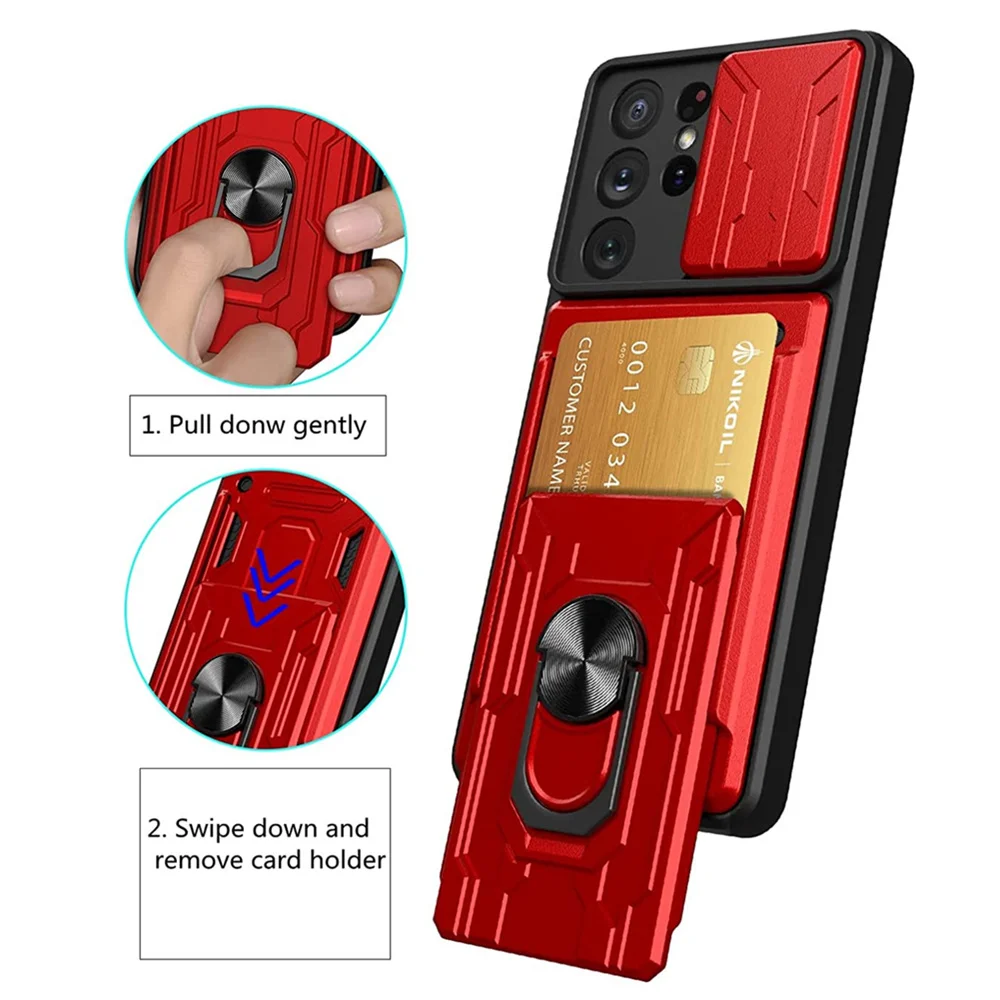 

Samsung S22 Ultra Slide Camera Lens Case For Samsung Galaxy S22 Ultra S21 FE S20 Plus Note 20 A12 A22 A32 A42 A52 A72 A33 A53