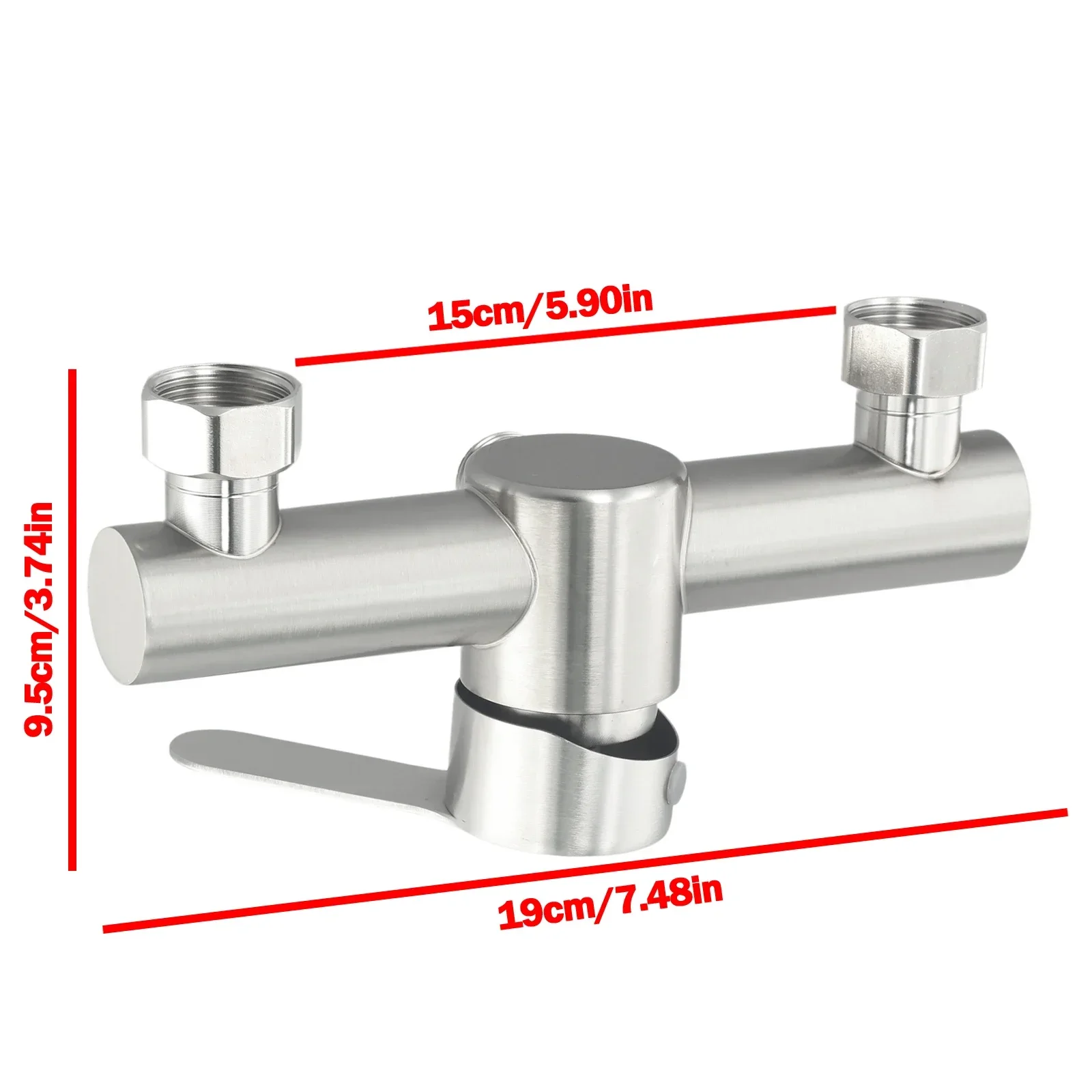 1 шт. смеситель для душа из нержавеющей стали 304 с металлической ручкой