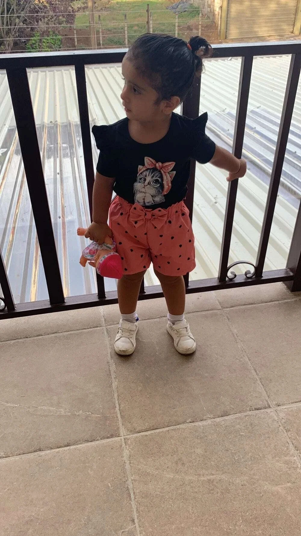 3 шт. футболка с коротким рукавом и шорты бантом на голову