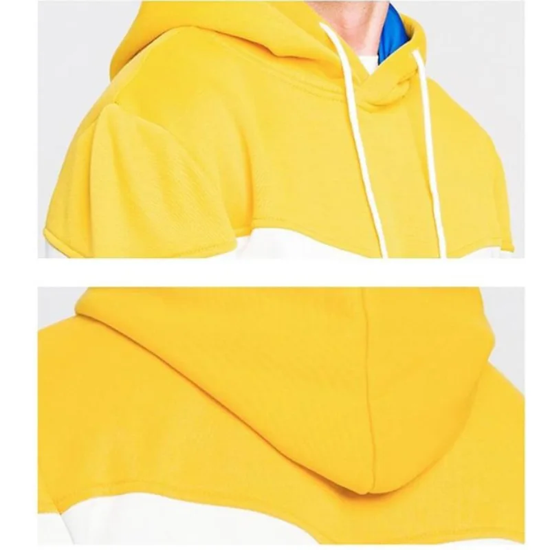 Custom LOGO Men's Sportswear Color Stitching Brand Hoodie + Pants 2 Pieces Set Spring Autumn Casual Jogging Suit Male Tracksuit