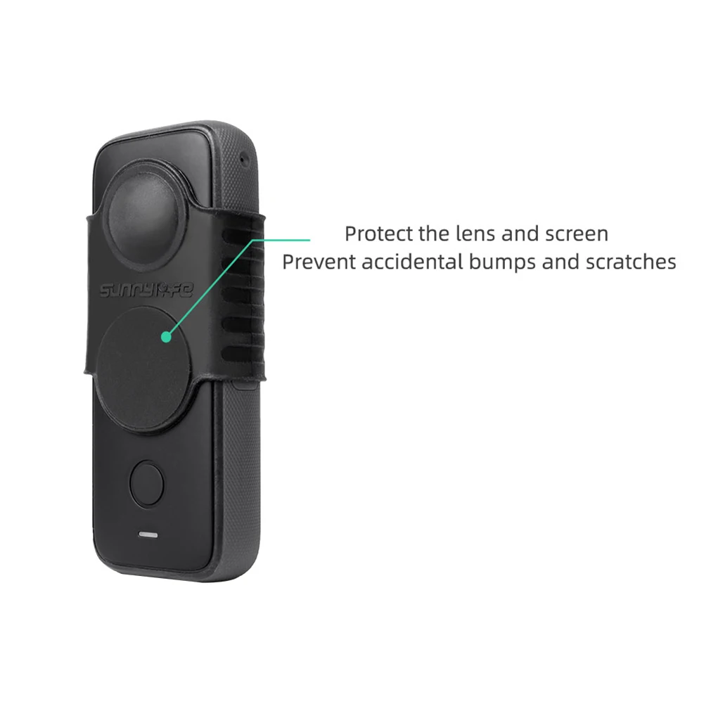 

Camera Cover Shell Camera Accessories 2 in1 Silicone Screen Lens Protective Cover for Insta360 ONE X2 Pocket Camera