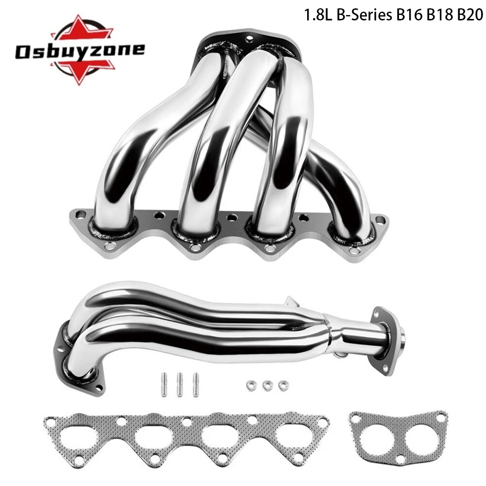 Фото ВЫХЛОПНЫЕ ТРУБЫ для Acura Integra LS/RS/GS 1.8L B-Series B16 B18 B20 1994-2001 годов, коллекторные коллекторы из нержавеющей стали №1