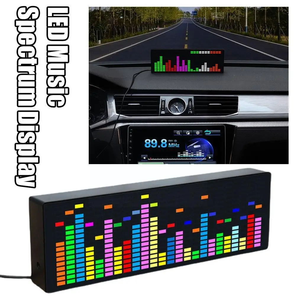 

DIY LED Music Spectrum Sound Wave Electronic Kit 1624 Display Parts Level Indication Segment Welding Light Rhythm P4N9