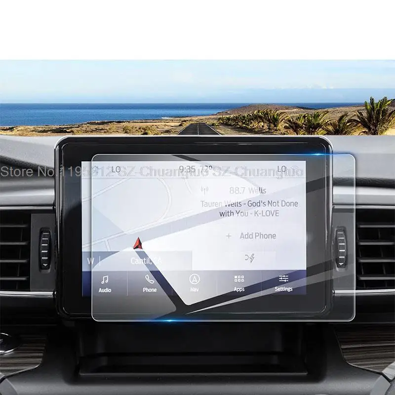 

Защитная пленка для экрана из ПЭТ для Ford Explorer 2020 2021 2022 2023, автомобильная навигация, 8 дюймов, аксессуары для салона автомобиля
