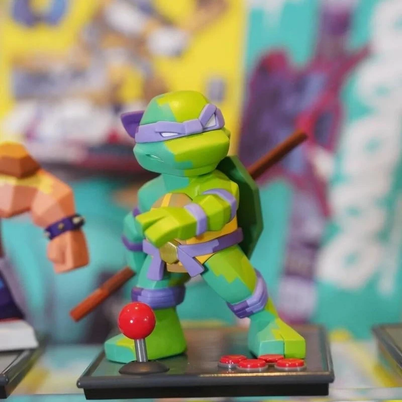 Коллекционная аниме-фигурка Michelangelo Donatello Turtle серии около 4 в модной игрушке в глухой коробке, подходит для мальчиков, подарок (art.: 3920d2d834ff2) - 3920d2d834ff2