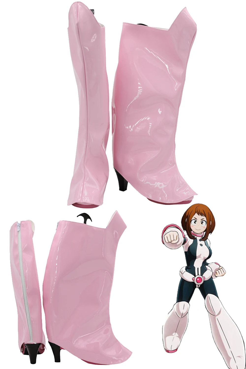 

Обувь для косплея OCHACO URARAKA, Женские аксессуары для костюмов, мой герой, моя геройская академия, Маскирующие ботинки, женские аксессуары
