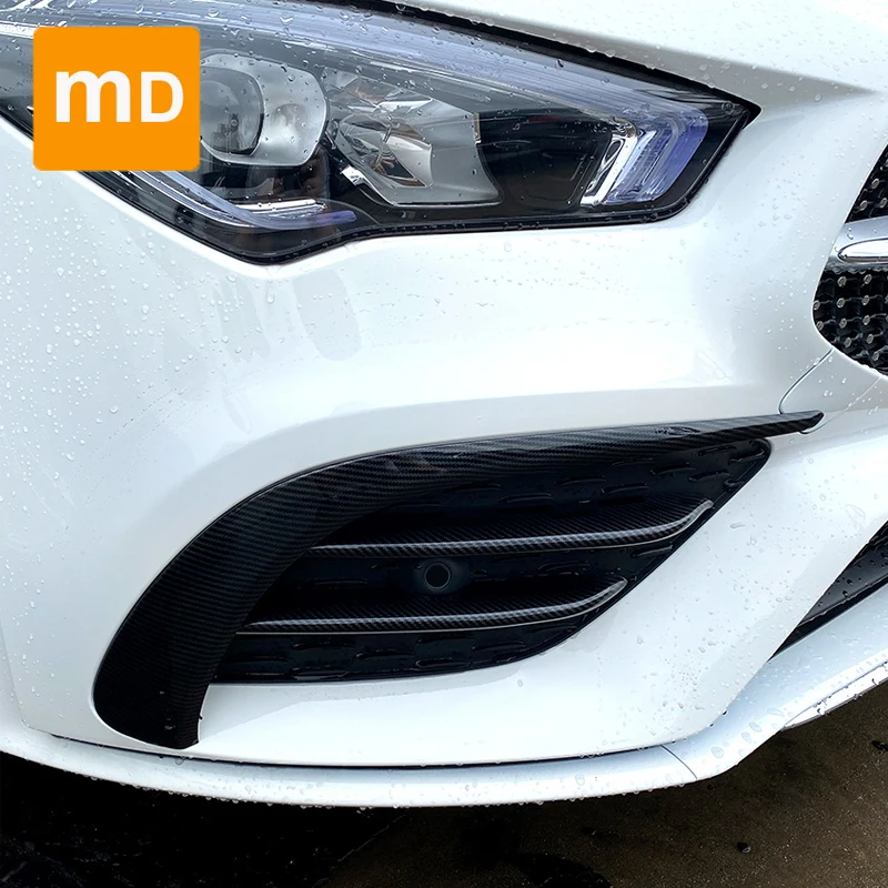 Для Mercedes Benz CLA C118 CLA200 260 2020 + глянцевый черный спойлер сплиттер кузова Комплект