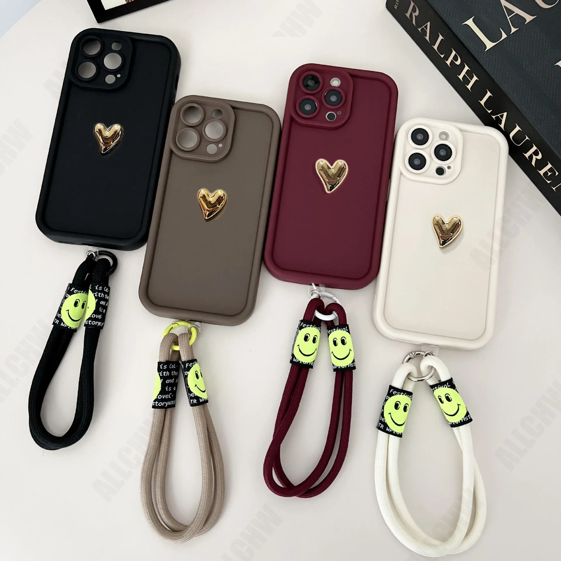 Фото Мягкий силиконовый чехол для телефона с 3D золотым сердцем для Xiaomi Mi 9 10 11 12 13 Lite 14 15 Ultra 11i 11X 12X Mi 9T 11T 12T 13T 14T Pro Cover №1