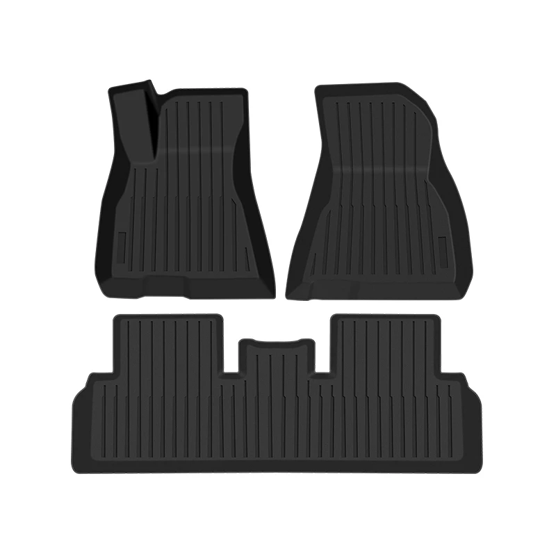 

Car Floor Mats For Tesla Model 3 2020 2021 2022 Luxury TPE Interior Details Auto Carpets Rugs Pad Accessories