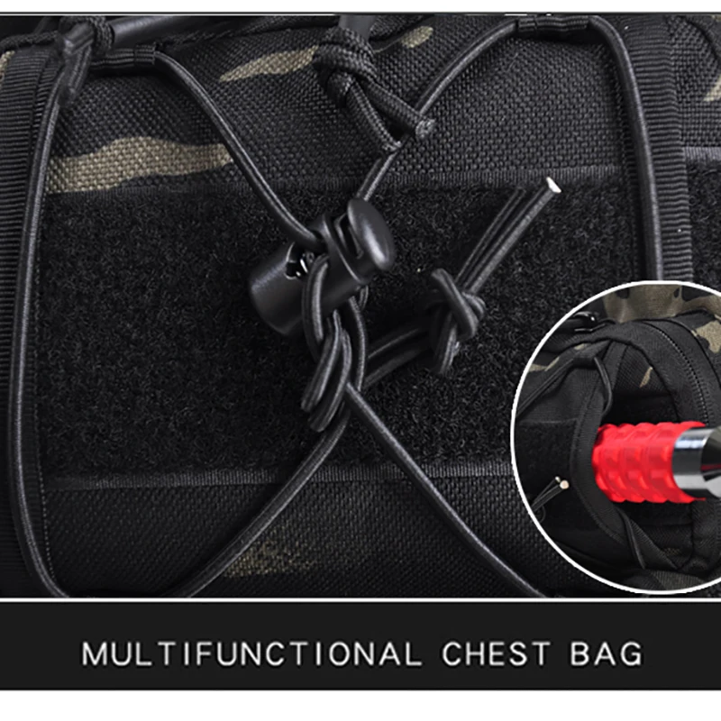 HAN WILD Chest Bag Military 1000D Nylon Waterproof Men Tactical Waist Pack Leg Travel Belt Bag Hiking Hunting Camping Cycling