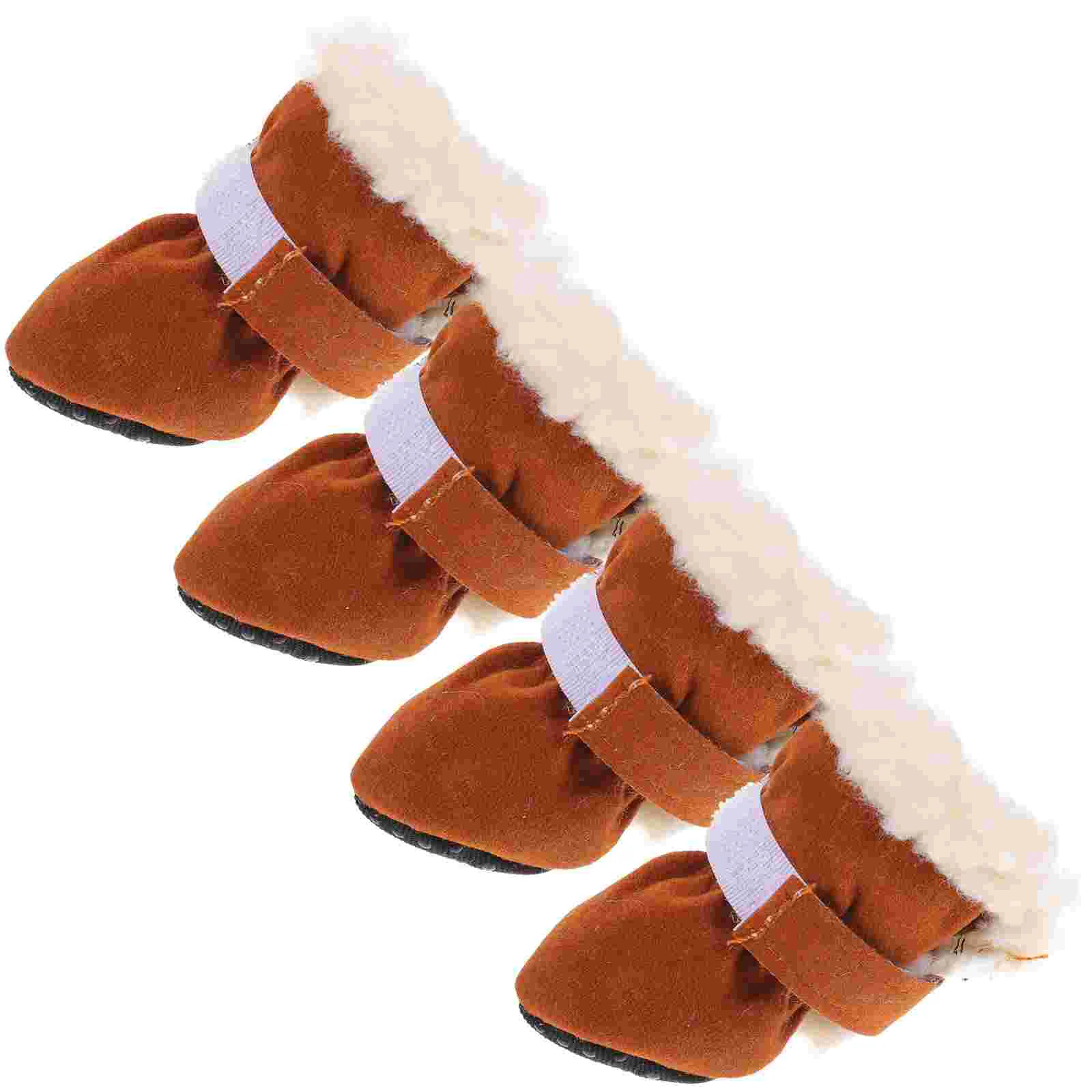 

Dog Boots Snow Shoes Winter Pet Warm Pads Paw Dogsslip Protector Puppy Non Walking Outdoor Cat Doggie Warmer Foot Anti Rain
