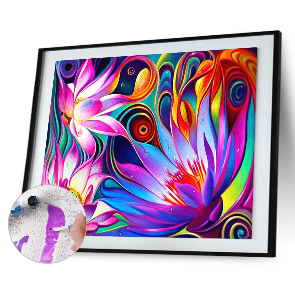

Digital Oil Painting Modern Canvas Wall Art Frameless Hand Painted Still Life Art Craft Home Living Room Decoration