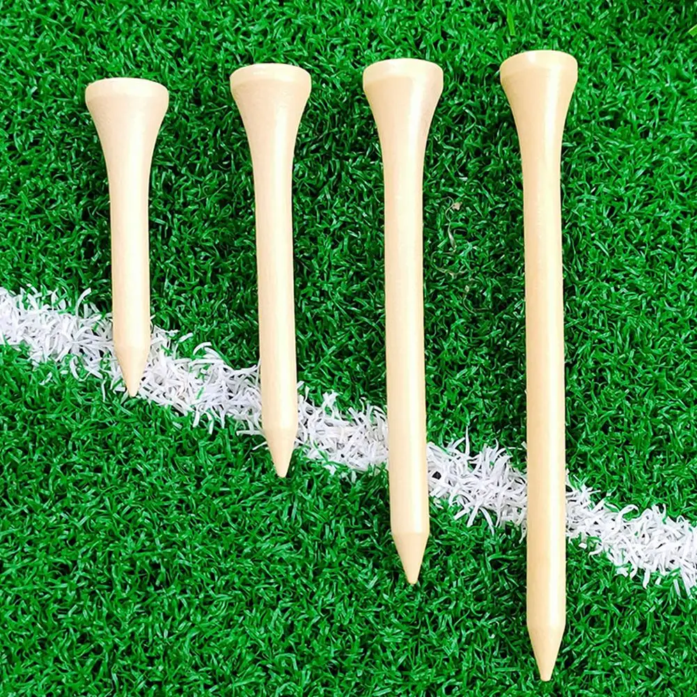 

Band New Golf Tees Balls Holder Wooden 100pcs 4 Sizes 42/54/70/83mm Golf Accessories Golf Balls Holder Golf Tees