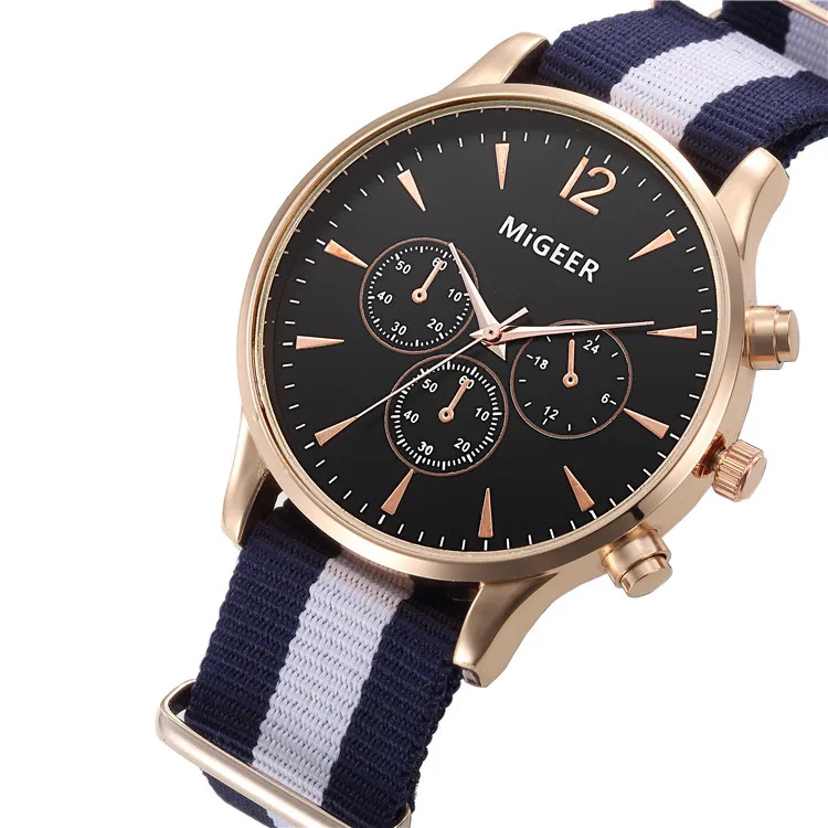 New Watch Men's Nylon Quartz Watch Simple Fashion Explosion Quartz Watch Waterproof enlarge