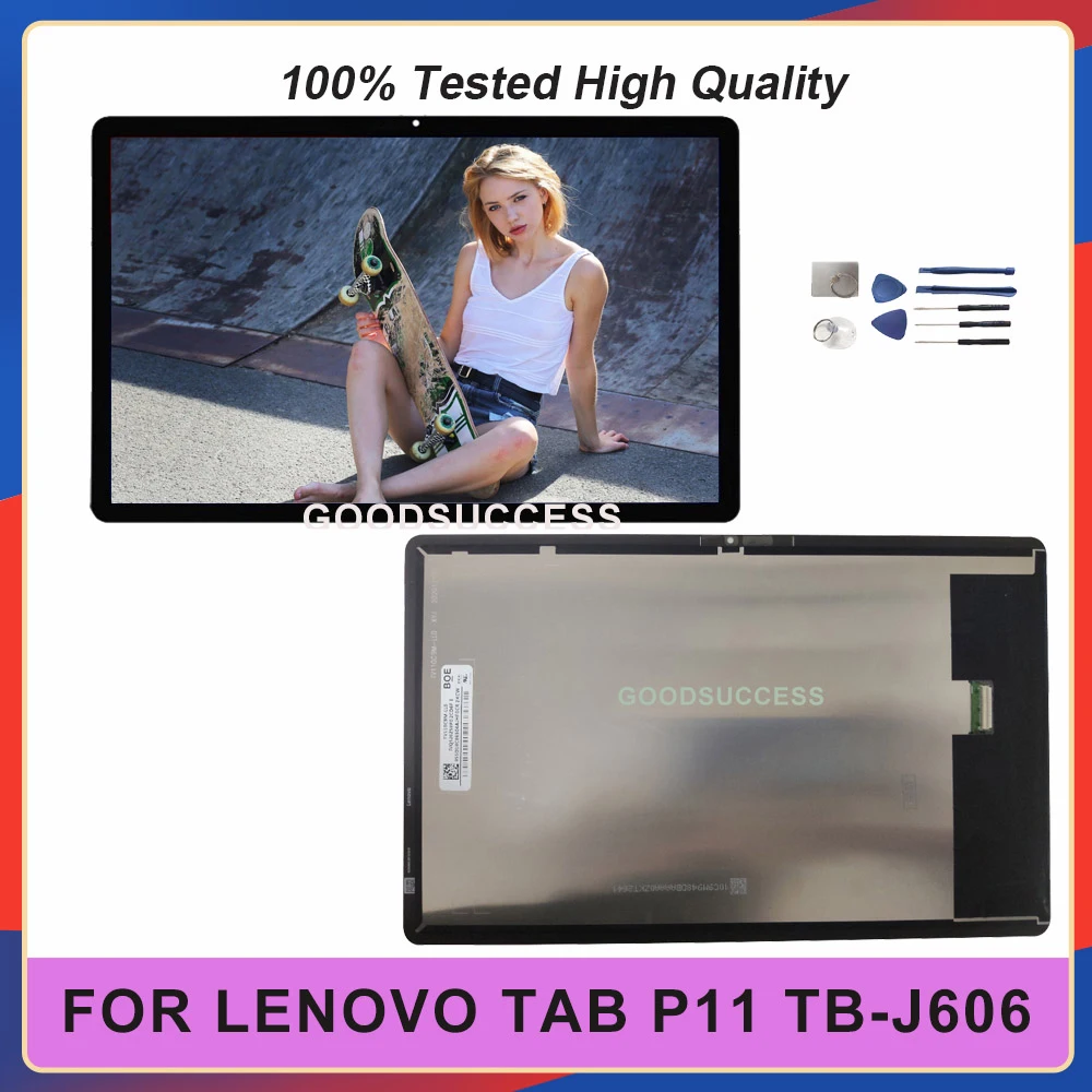

Original 11" Inch For Lenovo Tab P11 TB-J606F TB-J606N TB-J606L TB-J606 LCD Display Touch Screen Digtizer Assembly Free Tools