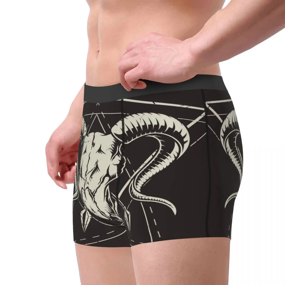 Мужские трусы боксеры нижнее белье черно-белые винтажные сексуальные мужские