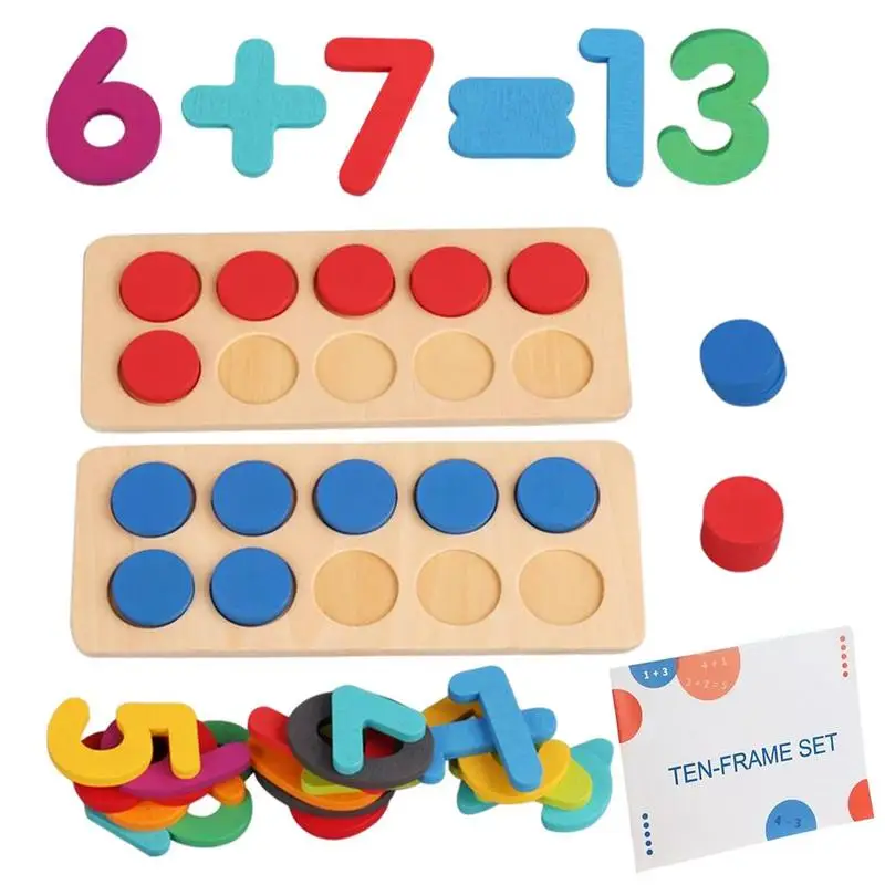 

Пазлы с цифрами для малышей, деревянные игрушки Монтессори для детей, дошкольные игрушки для мальчиков и девочек, Обучающие математические блоки, головоломки