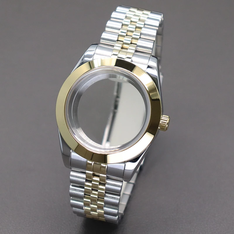 Роскошные золотые часы 36 мм 40 ремешок для часов Seiko NH35 NH36 Miyota 8215 циферблат 28 5