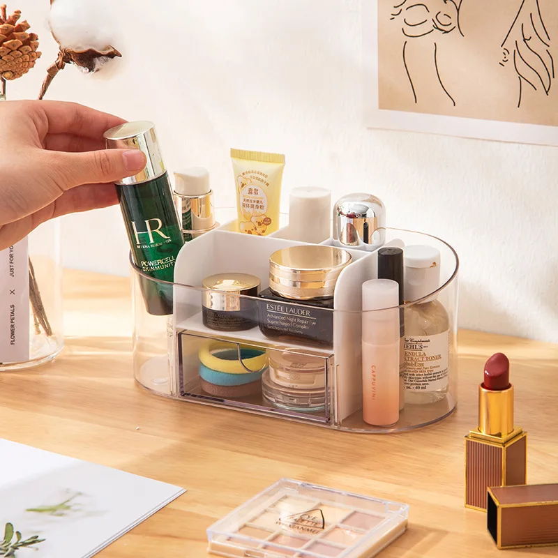 

Ящик для хранения косметики, Настольный ящик для хранения мелких предметов, Настольный ящик для хранения карандашей и кистей для бровей и п...