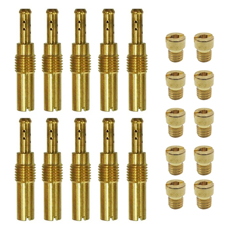 

20pcs/Set Durable Slow Pilot Jet Main Jet For PWK Keihin OKO CVK Carburetor Float Converter Nozzle Vice injectors Carburetor Par