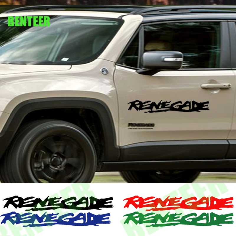 

2 шт., виниловые наклейки для кузова автомобиля Jeep RENEGADE