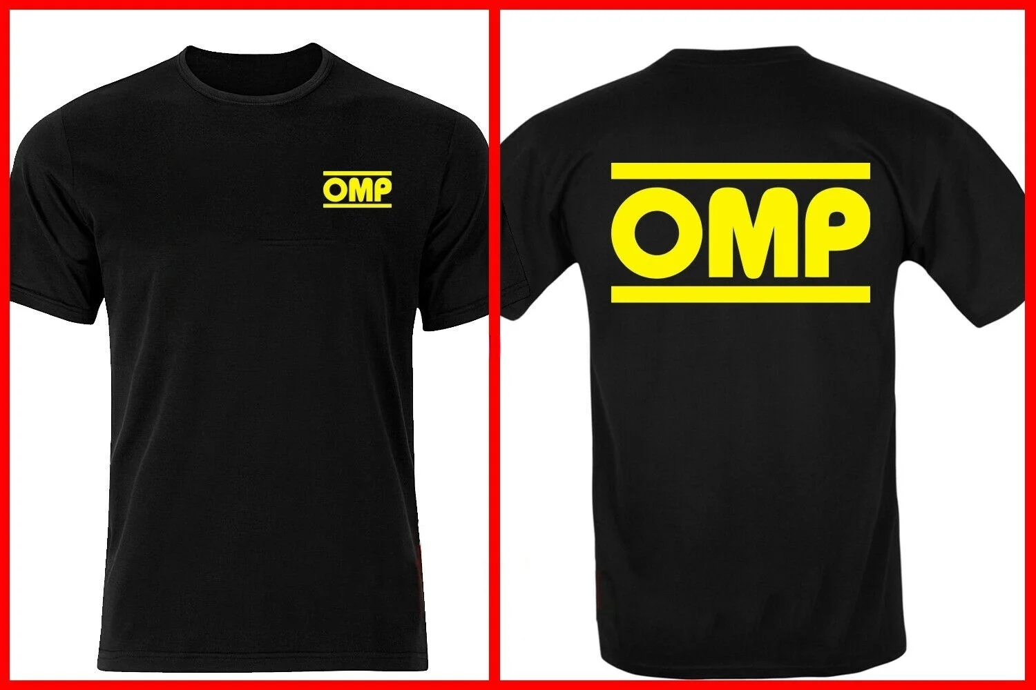 

Men's New Omp Seat Racing Accessori Racing Kart E Rally Logo T Shirt