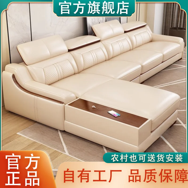 

Кожаный угловой диван Fulansige желтый