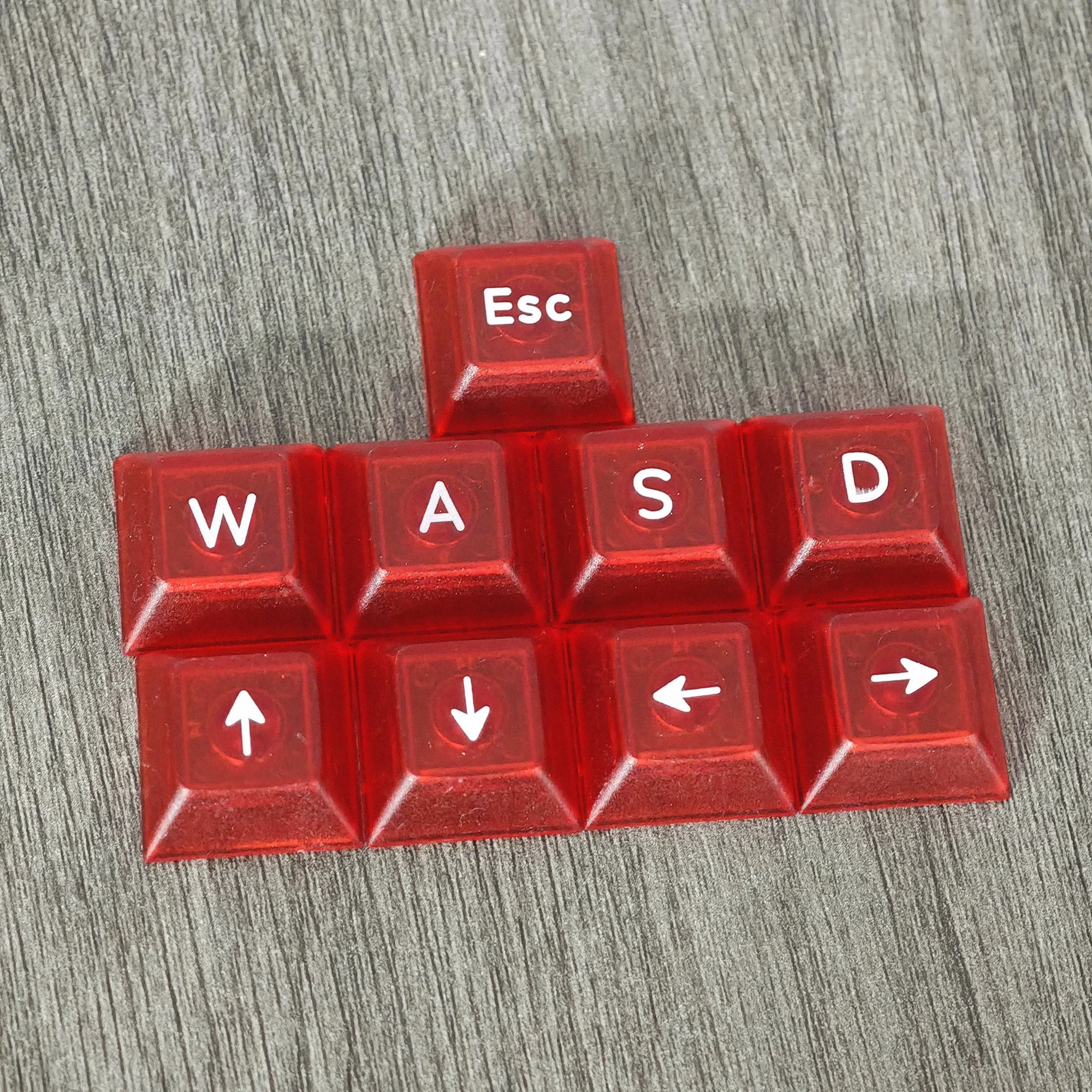 YMDK UV печать DSA WASD стрелка ESC колпачок для клавиатуры 1 25 мм ABS Прозрачный MX