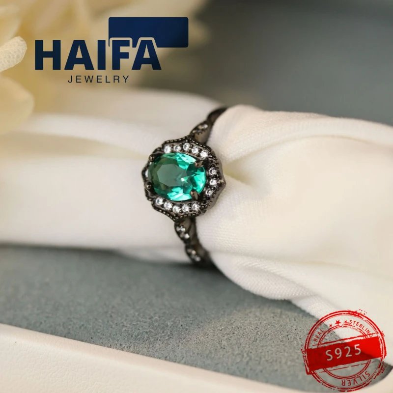 

Популярное Европейское и американское кольцо с зеленым драгоценным камнем s925silver, простой дизайн, модные высококачественные ювелирные изделия, индивидуальные классические украшения