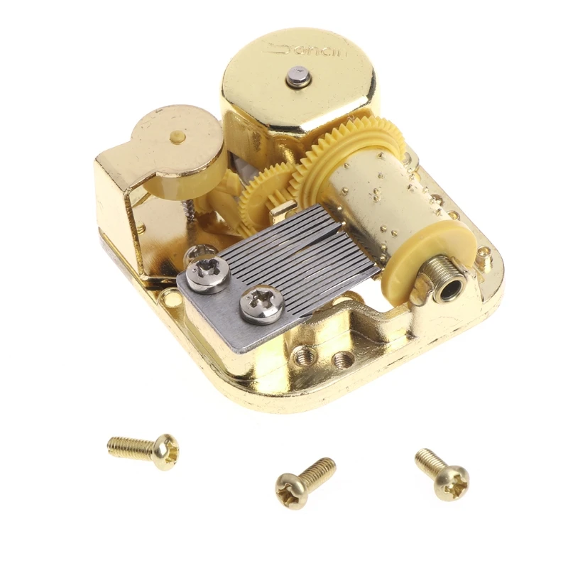 

Механическая музыкальная шкатулка из металла